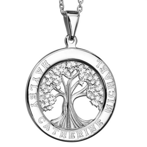 Single Ring "Tree of LIfe" Family Pendant